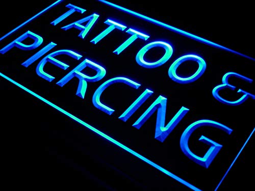 ADVPRO Cartel Luminoso i482-b Tattoo Piercing Open Service New Neon Light Sign