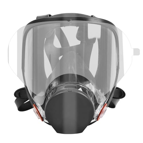 SZONEE 40 Stück Abziehbare Linsenabdeckung kompatibel für 3M 6885, 6000, 6700, 6800, 6900 Serie Gesichtsschutzabdeckung