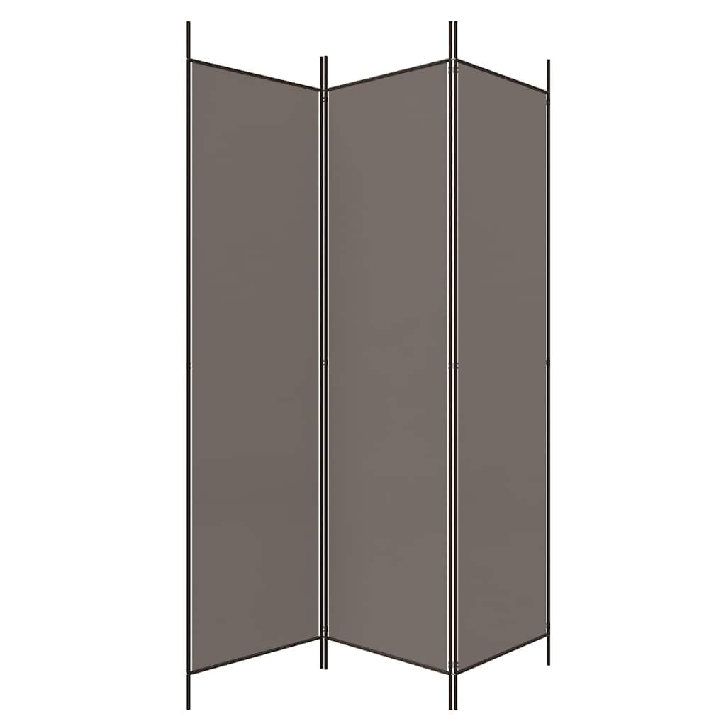 Składany parawan 3 panele antracytowy 150x200 cm