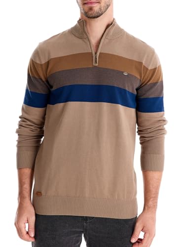 Men's Quarter Zip Pullover Sweaters Lightweight Mock Neck Long Sleeve Knit Sweater for Men2