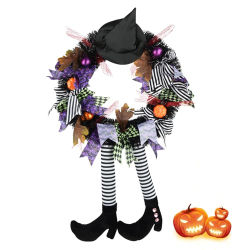 SHAVINGFUN Halloween Wreath-Halloween Wreaths for Front Door-24 Inch...