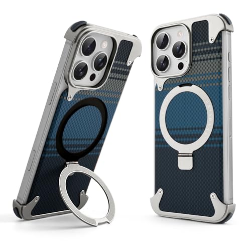 Coque sans cadre iPhone 16 Pro en fibre d'aramide et titane naturel épuré