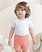 Aura Vane Infant Baby Girl Shorts 3-6 Months Baby Hot Pink Green Apricot Shorts 3 Pack Solid Short Pants Elastic Waist Fashion Girl Summer Clothes