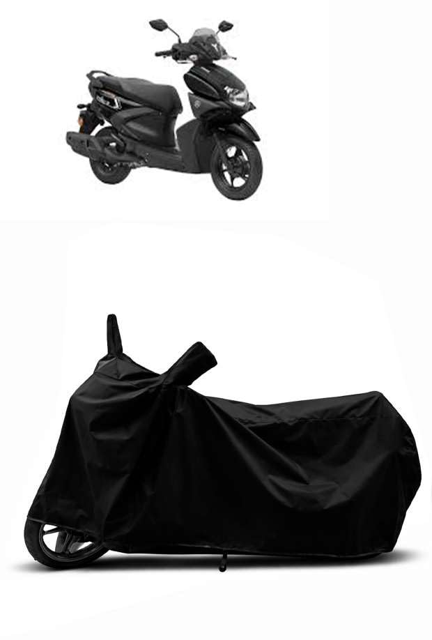 Image of Heavy Duty Waterproof Scooty & Bike Cover for Yamaha Ray Zr 125 - UV Resistant, Dustproof & Rain Protection, All-Weather Outdoor Cover for Bikes & Scooty with Buckle Straps