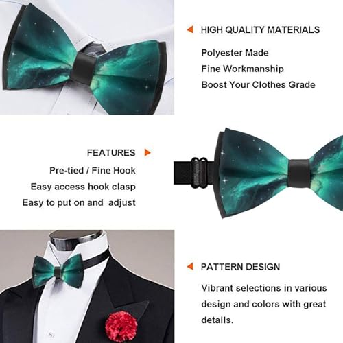 Classic Men’s Bow Tie, Adjustable Pre-tied Soft for Wedding Banquet and Graduation3