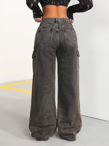 Image of GRECIILOOKS Women Jeans for Women | Jeans Pant for Women | Baggy Jeans for Women | Women Jeans | Baggy Jeans for Women High Waist | Bell Bottom Jeans for Women