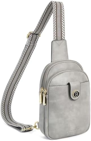 BOSTANTEN Small Sling Bag Crossbody Bags for Women Trendy Crossbody Purse Leather Chest Bag