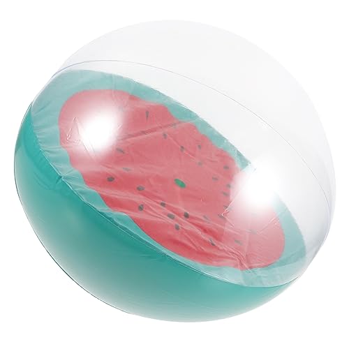 Sosoport Inflatable Watermelon Beach Ball Lightweight Pool for Teenagers Adults for Summer Parties Beach Sports Indoor Fun Outdoor Activities