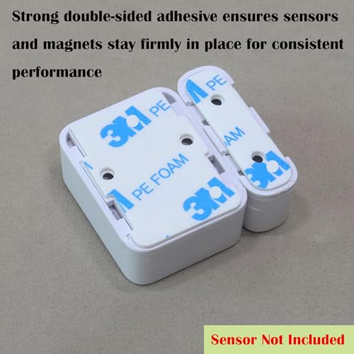 Image of ONTEN Replacement Adhesive Tape Compatible with SimpliSafe Entry Sensor - 32 Pre-Cut Double-Sided Pads - Easy Install, Strong Hold for Sensors & Magnets - Pack of 16 Sensor Pads & 16 Magnet Pads