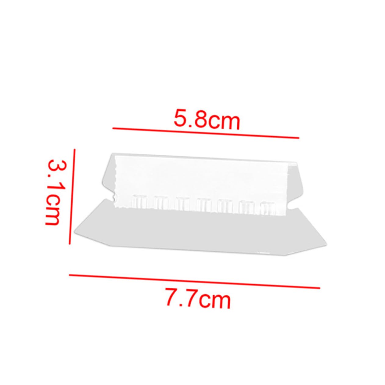 55 Linguette Per Cartelle Sospese Con Inserti - Etichette Plastiche 2 Pollici, Trasparenti