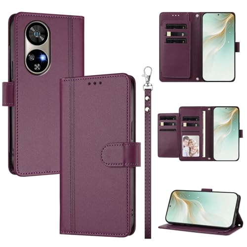 �X�}�z�P�[�X �Ή��@�� for Ulefone Note 17 Pro �X�}�z�P�[�X�y�E�H���b�g�f�U�C�� �f���A���J�[�h�X���b�g �L���b�V�� �t���b�v���X�^���h �����h�~�zViolet