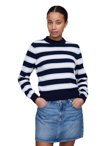 GAP Women's High Neck Cotton Crew Sweater