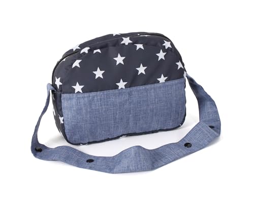Bayer Chic 2000 - Wickeltasche für Puppen Puppenwickeltasche Puppenzubehör Puppentasche Sternchen navy 853-51