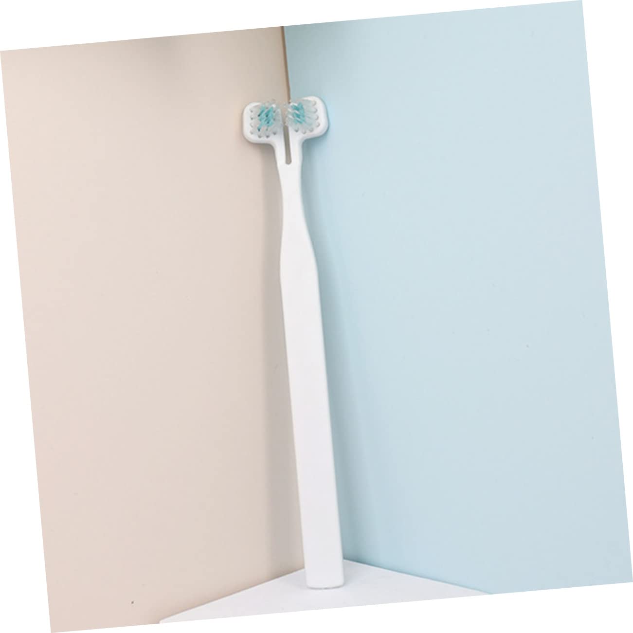 Garneck 8Pcs Portable Pet Toothbrush Comfortable Dog Cat Toothbrushes with Ergonomic Long Handle for Easy Cleaning Reduces Oral Risk Improves Breath