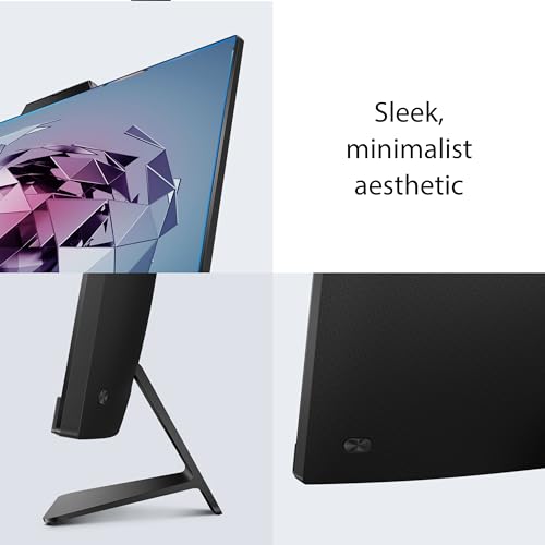Image of ASUS M3402 All-in-One, 23.8 inch FHD Display, AMD Ryzen 3 7320U Processor, 8GB RAM, 512GB SSD, Windows 11 Home, Kensington Lock, Black, M3402WFA-PB303