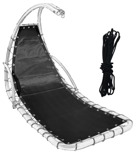 Générique Tissu de Rechange pour balancelle Suspendue conçu pour Une Installation Facile et Un Confort Tissu,résistant aux intempéries, pour hamac de Jardin et terrasse(64 x 197 x 23 cm)