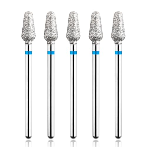 Lime à ongles diamant grain moyen lot 5 embouts pour perceuse manucure pédicure