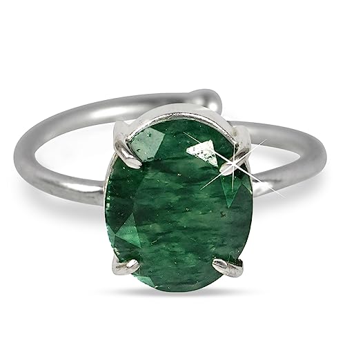 Image of Certified Green Aventurine Ring Natural Crystal Gemstone Adjustable Ring. Charged by Reiki Grandmaster & Vastu Expert