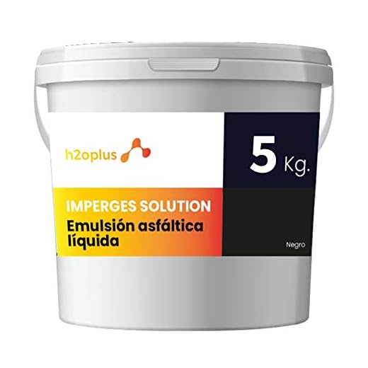 h2oplus Pintura Impermeabilizante de alta eficacia SOLUTION NEGRO · Membrana Líquida en base agua · Pintura sellante que una vez seca Vulcaniza formando una membrana continua · 5KG