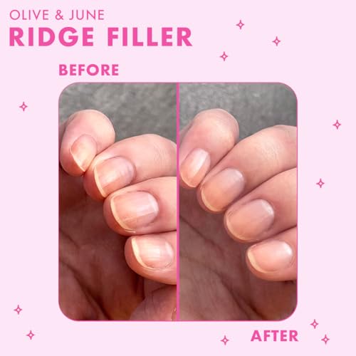 olive amp june ridge filler  smoothing nail base coat for ridges  vitamin e amp silica formula  smooth flawless canvas for polish  vegan amp cruelty-free  salon-quality mani at home 046 fl oz