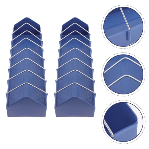 Mangeoire pour pigeons propre sans gaspillage au sol lot de 2 bacs plastique amovibles