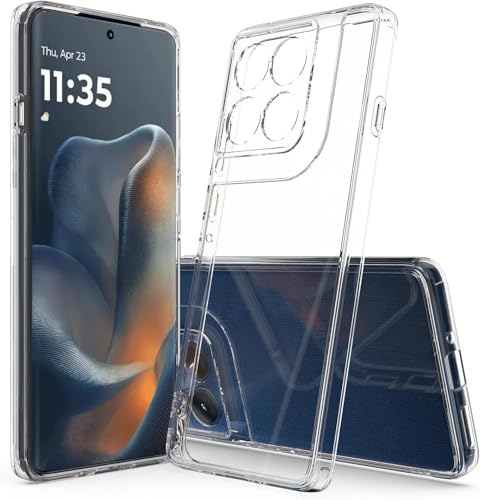 Image of JGD PRODUCTS for Moto Edge 60 Pro 5G Premium Transparent Hybrid Soft Slim Dust Proof Back Case Cover with Camera Protection