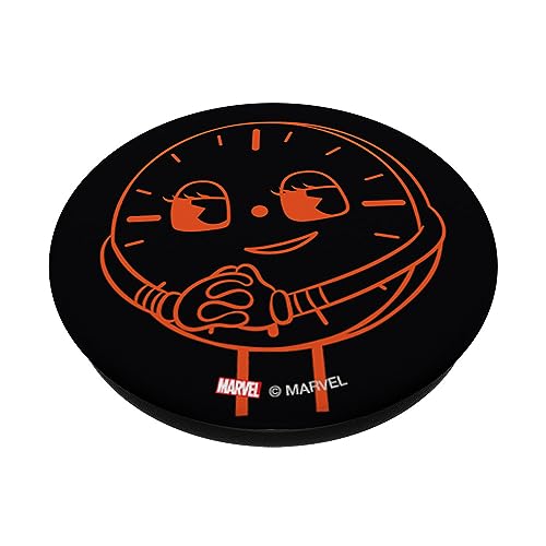 Marvel Studios Loki Season 2 TVA Miss Minutes Being Helpful PopSockets Swappable PopGrip, Black - Image 2