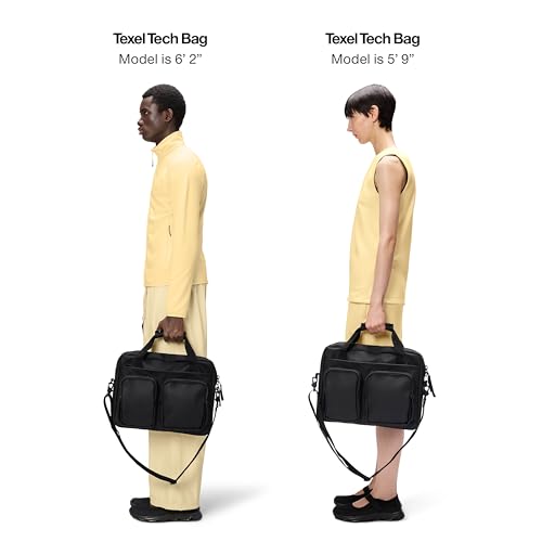 Image of RAINS Texel Tech Bag - Waterproof 15 inch in Laptop Sleeve, Men and Women, Slim | Waterproof PU tech bag for men and women; fits 15 in laptop, welded seams, W3 8000 mm, slim commuter laptop case