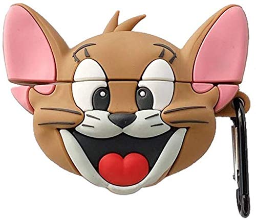 Image of Cartoon Silicone Case Compatible with Apple AirPods Pro 2 Case Cover - Cute 3D Shockproof 360 Protective Skin Cover with Keychain | AirPods Pro 2nd Gen Case (Mouse)