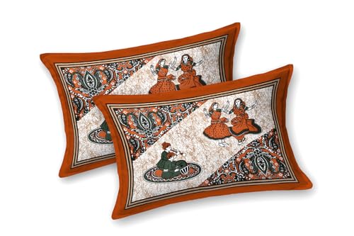 Image of Monique Bedsheet Set | 144 TC Cotton Bedsheet for Double Bed with 2 Pillow Cover