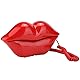 Lippenform-Telefon,Festnetz Lippen Telefon,Schreibtisch-lustiges schnurgebundenes Telefon,mit Telefonnummer-Speicherfunktion, Geschenke für Mädchen/Feiertagsfeiern/Geburtstage/Valentinstag(rot)