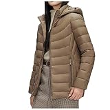 Chaqueta de plumón para mujer, ligera, acolchada, chaqueta de invierno, chaqueta de plumón, abrigo forrado, abrigo de invierno, chaquetas de mujer para la transición, chaqueta casual para mujer,