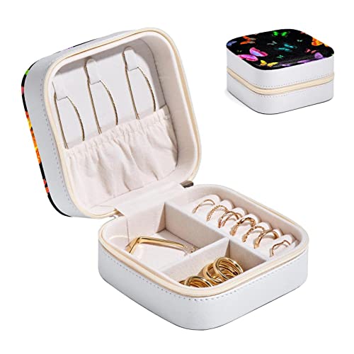 Boîte à bijoux papillon compacte pour transporter vos bagues en voyage