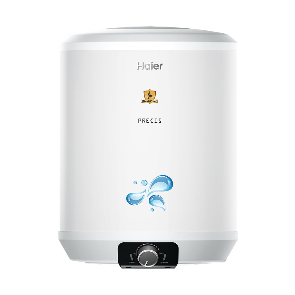 Haier Precis 10 Ltr 5 Star Rated Storage Water Heater (Geyser) with Pipe Free Installation ABS Body Temperature Control| Shock Proof| Glasslined Tank| 8 Safety Levels| Suitable High Rise Buildings (B0CV52JCJ2) Amazon Price History, Amazon Price Tracker