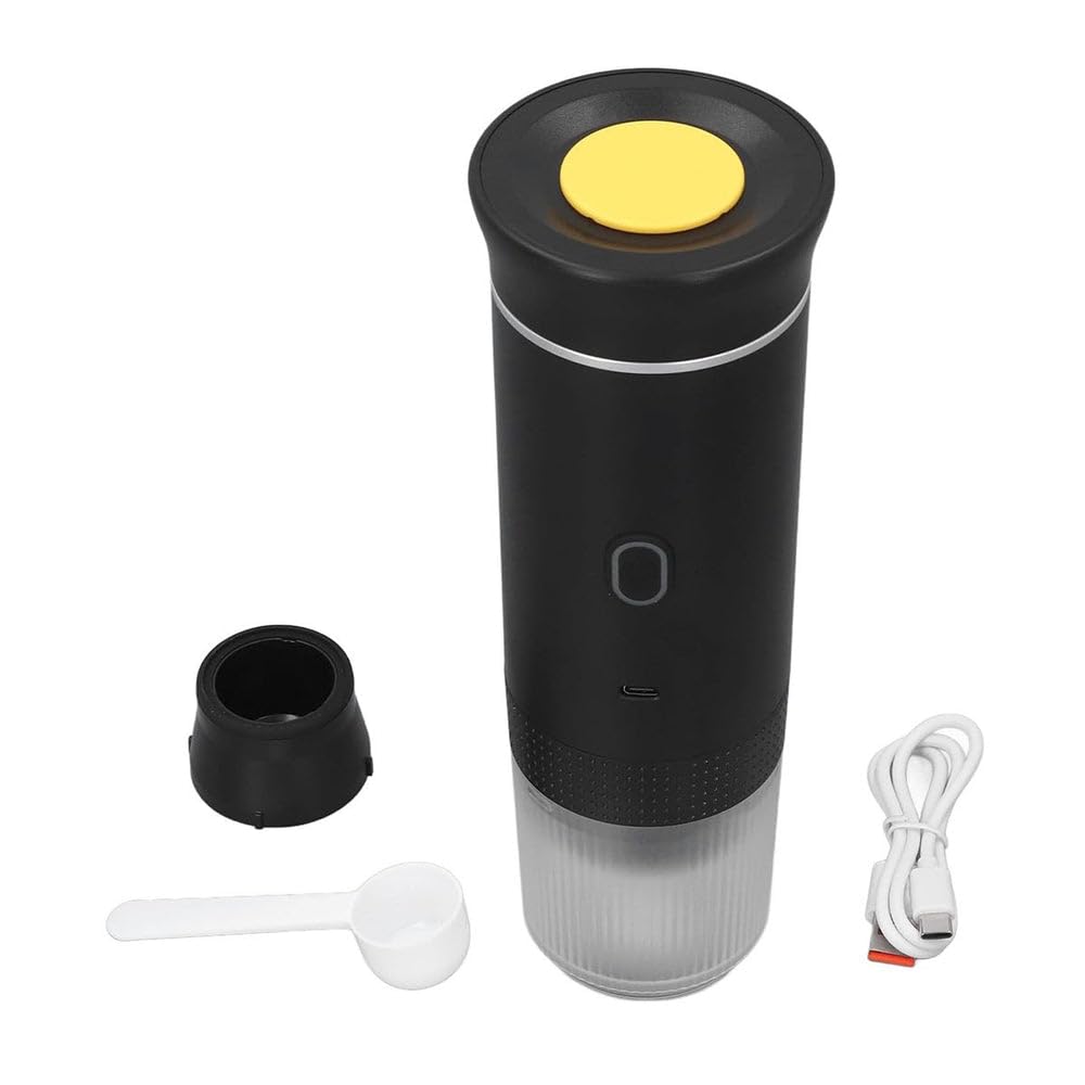 Mini Cafetera Portátil 3 en 1 – 15 Bares, Recargable USB-C, Compatible con Cápsulas y Café Molido, Ideal para Viajes, Oficina y Camping