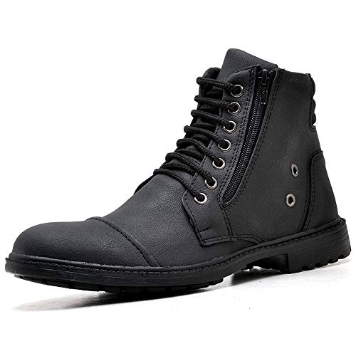 Bota Coturno Adventure Com Relógio e Carteira Masculino JUILLI R502DB Tamanho:39;cor:Preto;gênero:Ma