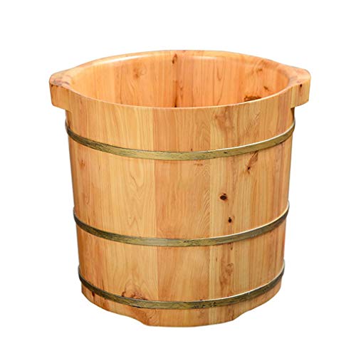 Tina de madera para baño de pies y masaje