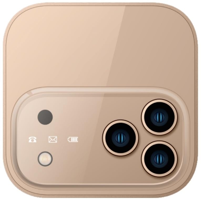 Image of Snexian Rock X Flip Dual Sim |Keypad Mobile with 1.8 inch Display |Flip|Fold|Call & SMS Indicator|Crystal Back Panel |BT Dialer|Voice Changer|Long Lasting Battery|Camera|Feature Phone| Gold