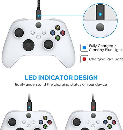 Image of TCOS TECH PS5 Controller Charging Cable USB Type C Cable 3 Meter 3 M /10 Ft Controller USB Cable Extra Long Type C USB Fast Charging Cord for Playstaion 5 PS5, Xbox Series X /S, Android Phones - Black
