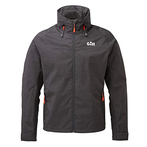 Preisvergleich Produktbild Gill Herren Pilot Coat Jacket - Graphite Melange - Leichtes wasserdichtes Sprayproof
