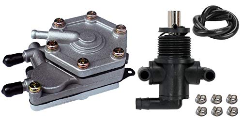 Fuel Pump+3Way Fits Polaris Sportsman 325 400 500 600 700 Magnum 325 330 500 outlaw 450 500 525 Trail Blazer 330 Trail Boss 330 Scrambler 500 Predator 500 Xpedition 325 425 ATV OEM # 2520227 7052161