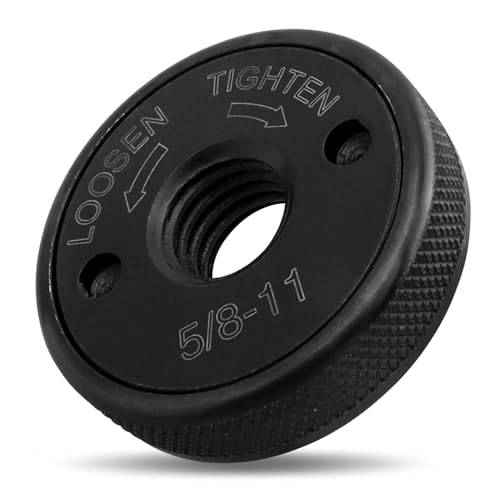 Mesee 5/8-11 Inch Thread Quick Release Angle Grinder Flange Nut Grinder Machine Fast Change Locking Nut Replacement Clamping Parts for Angle Grinder with 5/8