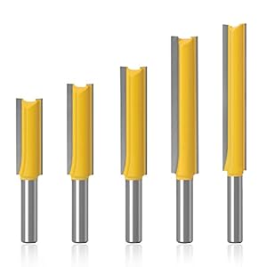 ASNOMY 5 Stück 8mm Schaft Fräser Set