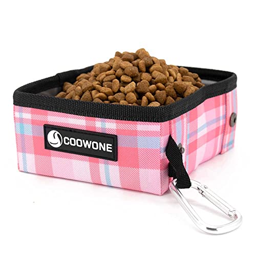 Collapsible Dog Bowls Travel Dog Bowl Attaches To Harness For Water And Food Container, No Spill Foldable Portable Dog Bowls For Small/Medium/Small Size Dog Walks Travel Car, 2 Pack #TOP2