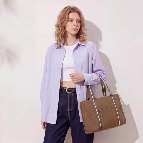 Image of ACUARIO Tote Bag for Women, Work Tote Handbag with Pockets, Shoulder Bag for Office Business Travel Daily Commute