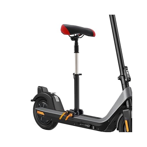 Elektrscooter Sattel Universal Klappbarer Scooter Sattel mit Höhenverstellung 40-60cm, Atmungsaktiver PU Elektrorollersitz Zubehör, Weiche Polsterung für Angenehmes Fahrerlebnis, Einfache Montage