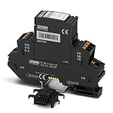 PHOENIX CONTACT PT-IQ-3-PB+F-PT Überspannungsschutz, Bestehend aus Schutzstecker/Basiselement, mit Integrierter Mehrstufiger Statusanzeige am Modul für drei Signaladern mit gemeinsamen Bezugspotenzial