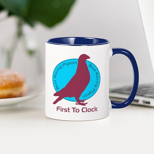 Taza de cerámica CaféPress 11 oz diseño Racing Pigeon miniatura 4