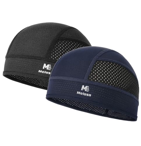 Image of MELASA Cooling Skull Caps Helmet Liner, Lightweight Mesh Under Helmet Cycling Motorcycle Hard Hat Sweat Liner for Men Women