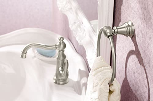Moen S42107 Weymouth One-Handle Single Hole Traditional Bathroom Sink Faucet With Drain Assembly, Chrome, 0.375 #TOP1